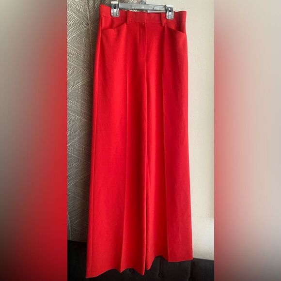 Theory High Waist Wide Leg Pants Women’s Grenadine Color Pockets Sz 0 - Picture 6 of 15